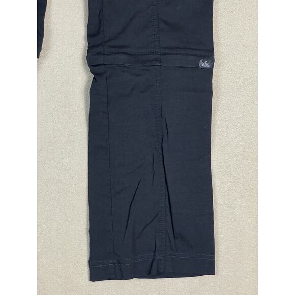 Prana Pants Womens 4 Black Convertible Straight Leg Hiking‎ Camping Outdoors - Picture 6 of 15